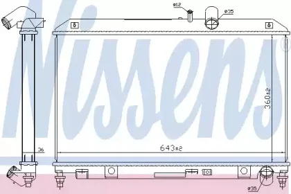 Радиатор, охлаждение двигателя NISSENS купить