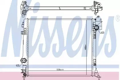 Радіатор охолоджування NISSENS купить