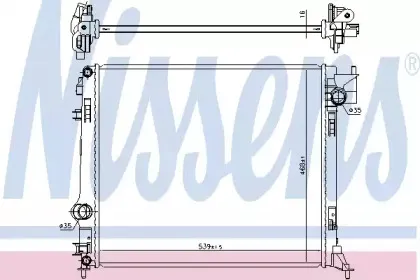 Радиатор, охлаждение двигателя NISSENS купить
