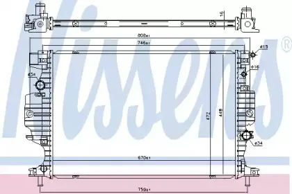 Радіатор охолоджування NISSENS купить
