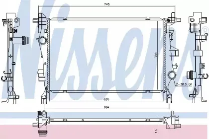 Радиатор, охлаждение двигателя NISSENS купить