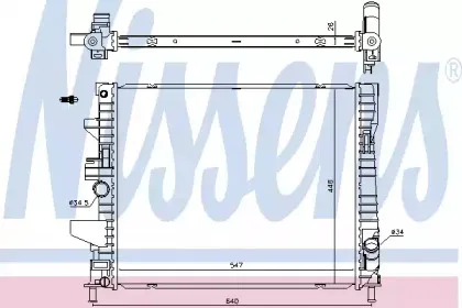 Радиатор, охлаждение двигателя NISSENS купить