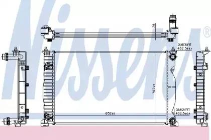 Радиатор, охлаждение двигателя NISSENS купить