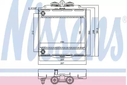 Радиатор, охлаждение двигателя NISSENS купить