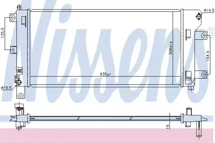 Радиатор, охлаждение двигателя NISSENS купить