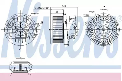 Вентилятор салона NISSENS купить