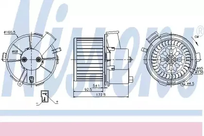 Вентилятор салона NISSENS купить