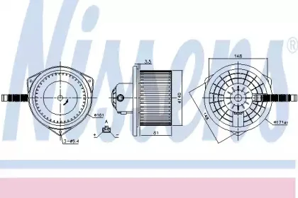 Вентилятор салона NISSENS купить