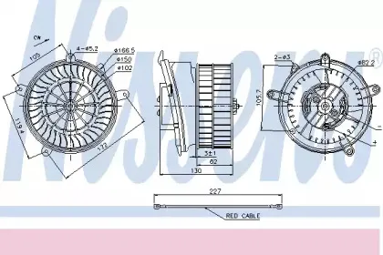 Вентилятор салона NISSENS купить
