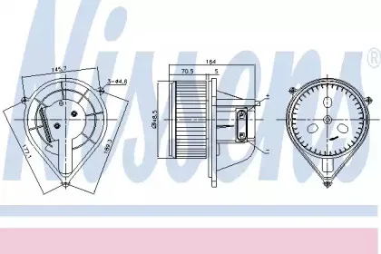 Вентилятор салона NISSENS купить