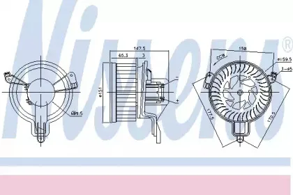 Вентилятор салона NISSENS купить