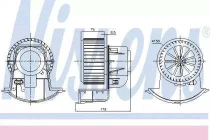 Вентилятор салона NISSENS купить