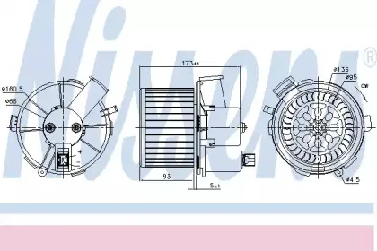 Вентилятор салона NISSENS купить
