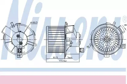 Вентилятор салона NISSENS купить