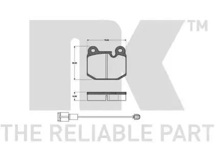 Комплект тормозных колодок, дисковый тормоз NK купить