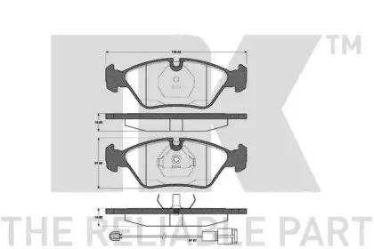 Комплект тормозных колодок, дисковый тормоз NK купить