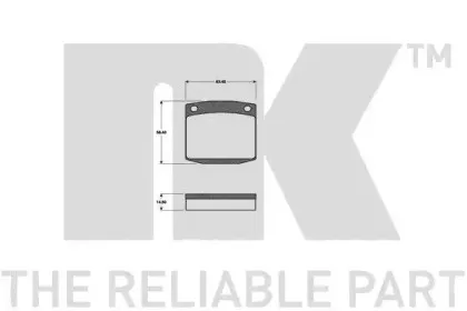 Комплект тормозных колодок, дисковый тормоз NK купить