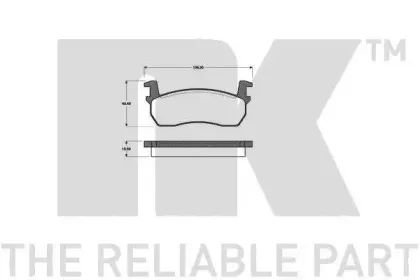 Комплект тормозных колодок, дисковый тормоз NK купить
