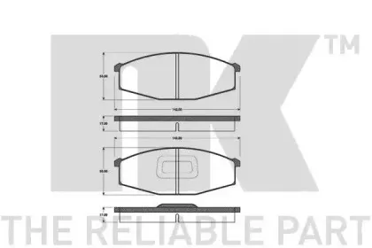 Комплект тормозных колодок, дисковый тормоз NK купить
