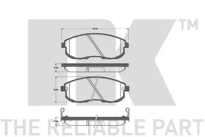 Комплект тормозных колодок, дисковый тормоз NK купить