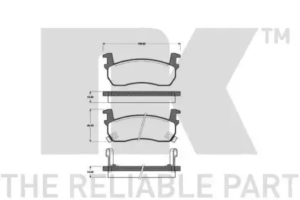 Комплект тормозных колодок, дисковый тормоз NK купить