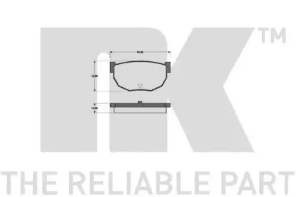 Комплект тормозных колодок, дисковый тормоз NK купить