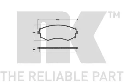 Комплект тормозных колодок, дисковый тормоз NK купить