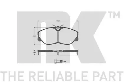 Комплект тормозных колодок, дисковый тормоз NK купить