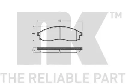 Комплект тормозных колодок, дисковый тормоз NK купить