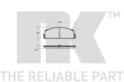 Комплект тормозных колодок, дисковый тормоз NK купить