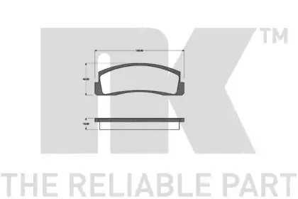 Комплект тормозных колодок, дисковый тормоз NK купить
