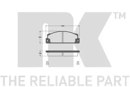 Комплект тормозных колодок, дисковый тормоз NK купить