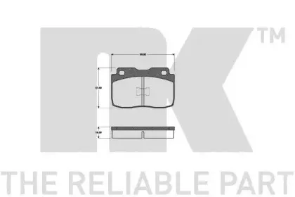 Комплект тормозных колодок, дисковый тормоз NK купить