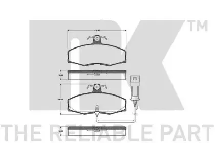Комплект тормозных колодок, дисковый тормоз NK купить
