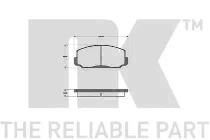 Комплект тормозных колодок, дисковый тормоз NK купить