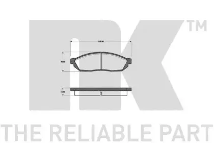 Комплект тормозных колодок, дисковый тормоз NK купить