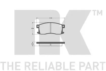 Комплект тормозных колодок, дисковый тормоз NK купить