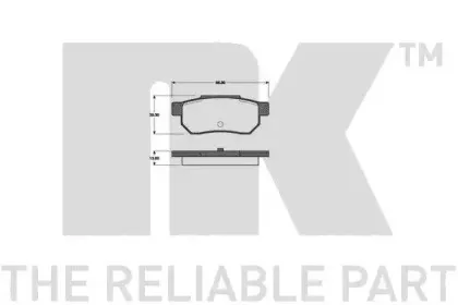 Комплект тормозных колодок, дисковый тормоз NK купить