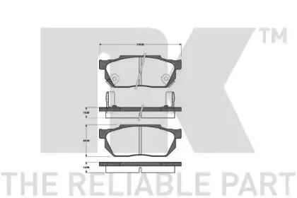 Комплект тормозных колодок, дисковый тормоз NK купить