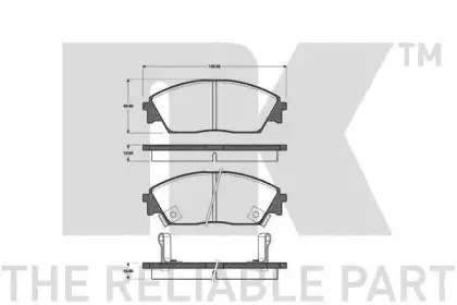 Комплект тормозных колодок, дисковый тормоз NK купить