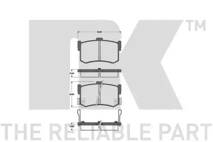 Комплект тормозных колодок, дисковый тормоз NK купить