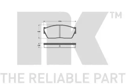 Комплект тормозных колодок, дисковый тормоз NK купить
