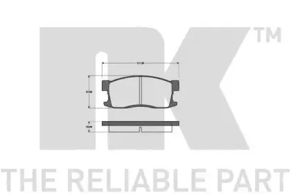 Комплект тормозных колодок, дисковый тормоз NK купить