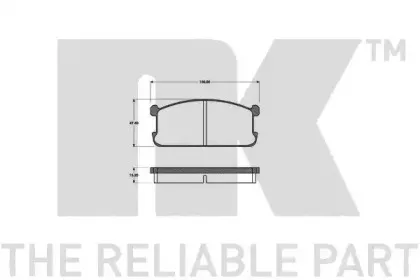 Комплект тормозных колодок, дисковый тормоз NK купить