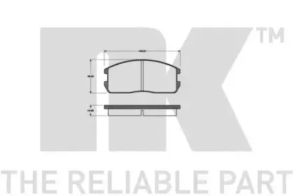 Комплект тормозных колодок, дисковый тормоз NK купить