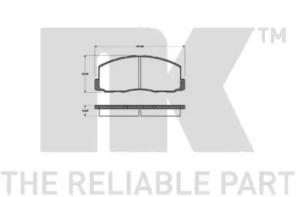 Комплект тормозных колодок, дисковый тормоз NK купить