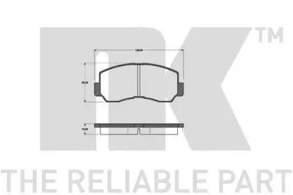 Комплект тормозных колодок, дисковый тормоз NK купить
