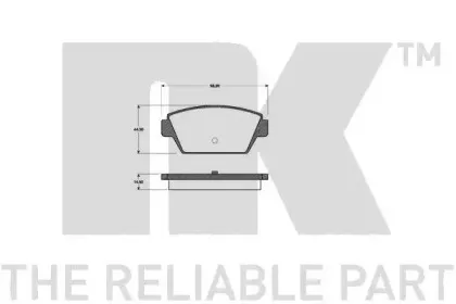 Комплект тормозных колодок, дисковый тормоз NK купить