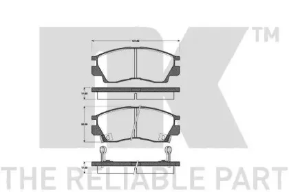 Комплект тормозных колодок, дисковый тормоз NK купить