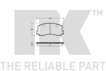 Комплект тормозных колодок, дисковый тормоз NK купить